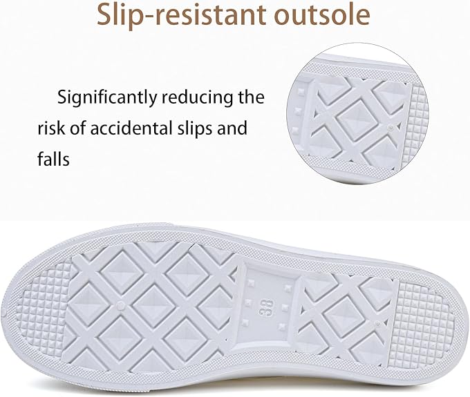 Womens White Canvas Sneakers Lightweight Lace Up Fashion Comfortable Canvas Shoes Low Top Slip On Casual Tennis Walking Shoes Women Footwear